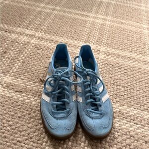 Blue and White Adidas Spezials